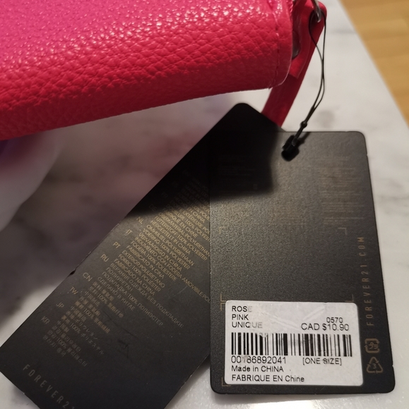🆕Forever 21 Clutch Zip Wallet Pink - Picture 2 of 7